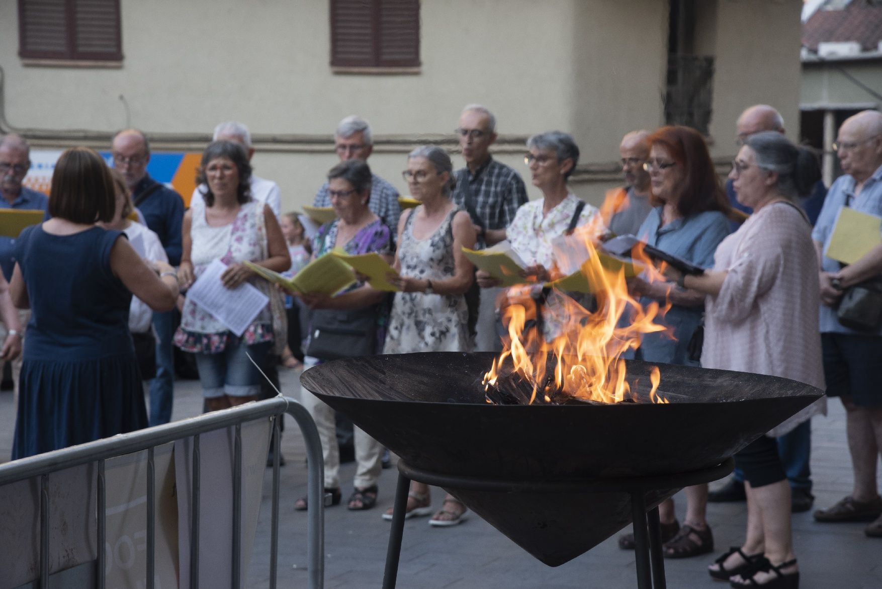 La Flama del Canigó arriba a Manresa