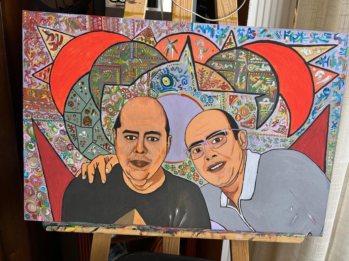 Retrato de Carlos de las Casas y su hermano.