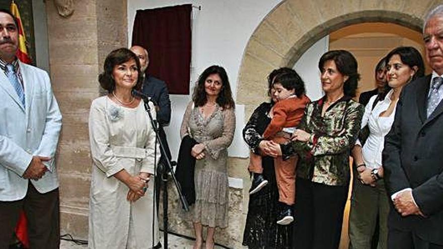 Carmen Calvo, ministra de Cultura, estuvo presente en la inauguración del Museo Puget. j. a. riera