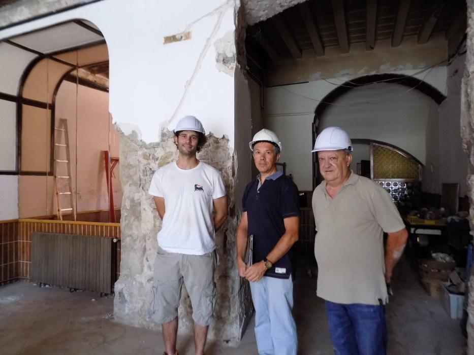 El sostre descobert a l'antiga Fonda Sant Antoni