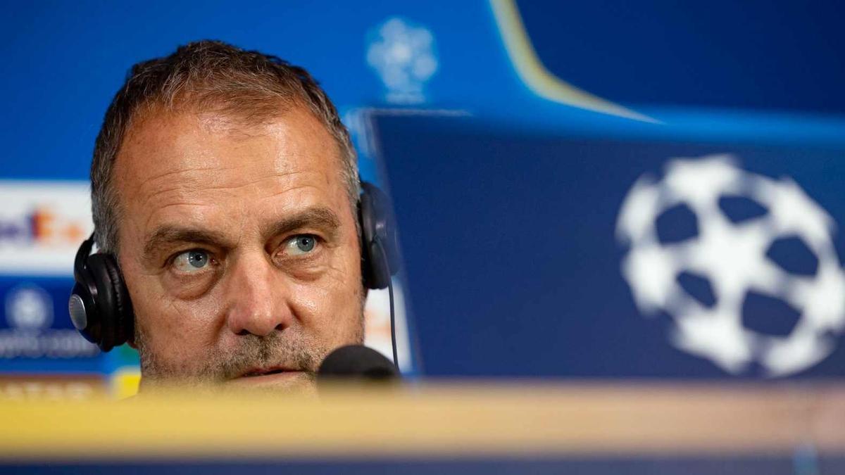 Hansi Flick, en la rueda de prensa previa al Inter - FC Barcelona de Champions