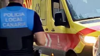 Salvan la vida a un bebé, herido en una colisión en Las Palmas de Gran Canaria