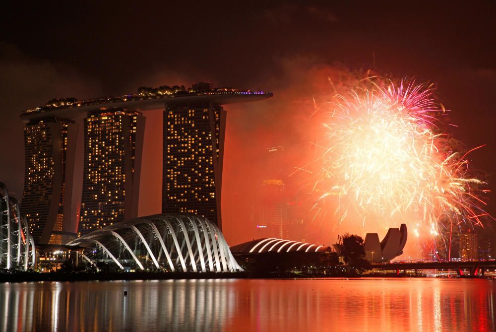 Singapur celebra en fin de año.