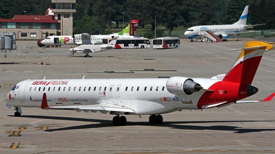 Un avión de Vigo esquiva a un buitre &quot;de chiripa&quot; en Bilbao