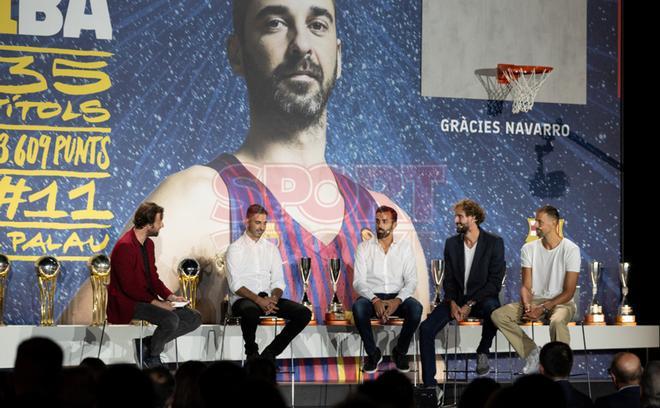 Homenaje a Juan Carlos Navarro en el Palau Blaugrana