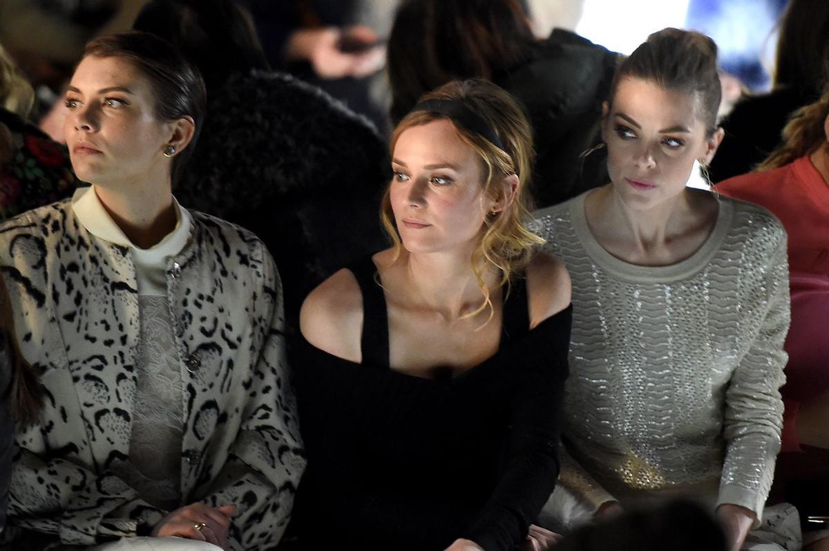 Lauren Cohan, Diane Kruger y Jaime King en el desfile de Prabal Gurung en Nueva York