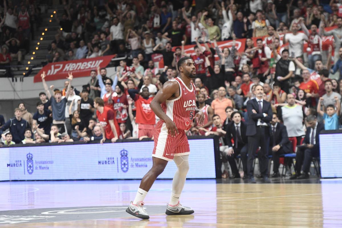 David DeJulius, del UCAM Murcia, la gran estrella del partido con 41 puntos.