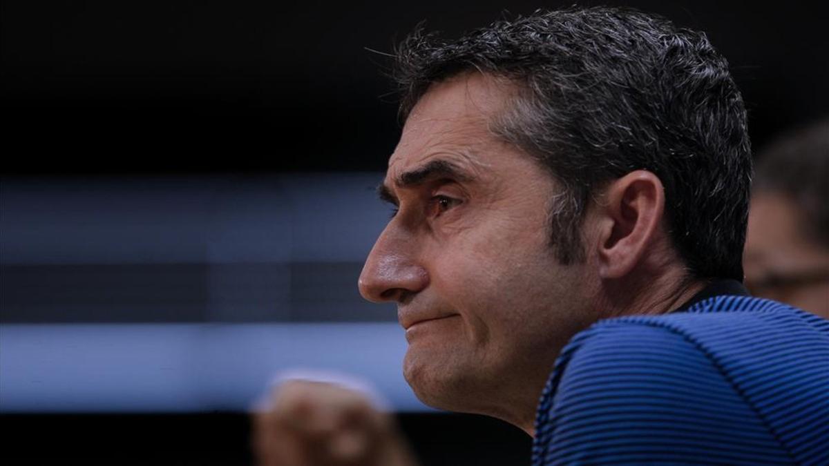 Ernesto Valverde en rueda de prensa