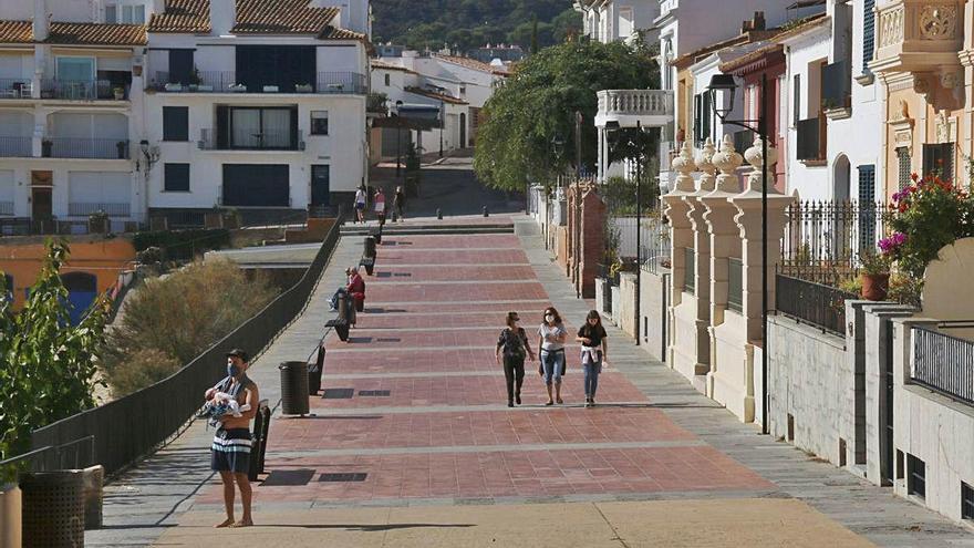 La zona de segones residències del Canadell, a Calella, en una foto d&#039;arxiu.