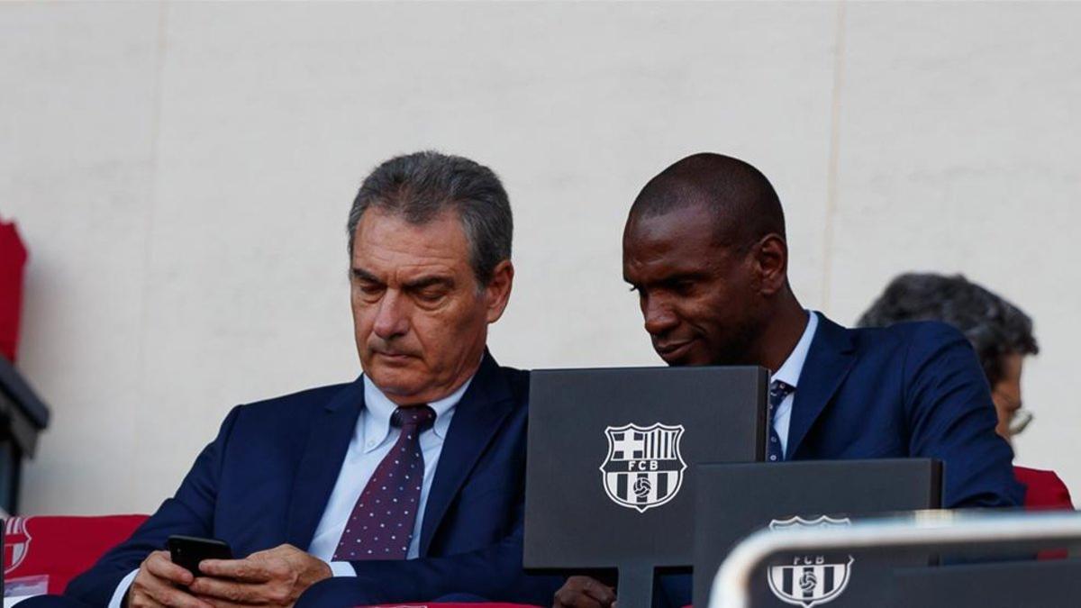 Abidal y Pep Segura, integrantes de la secretaría técnica