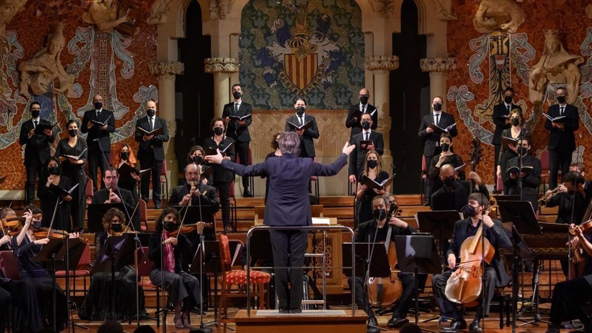 El Cor de Cambra del Palau, interpretando 'El Mesías' de Händel.