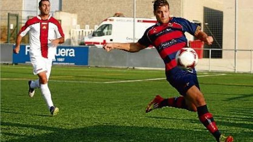 Àlex Granell, en la seva etapa com a futbolista del Llagostera.