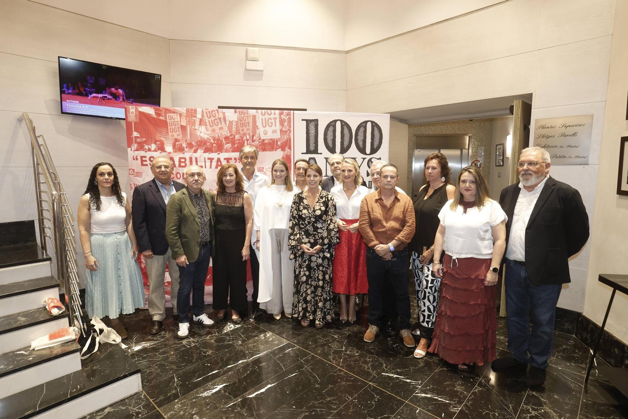 FOTOS | Cien años de historia y lucha obrera en Baleares de la mano de UGT