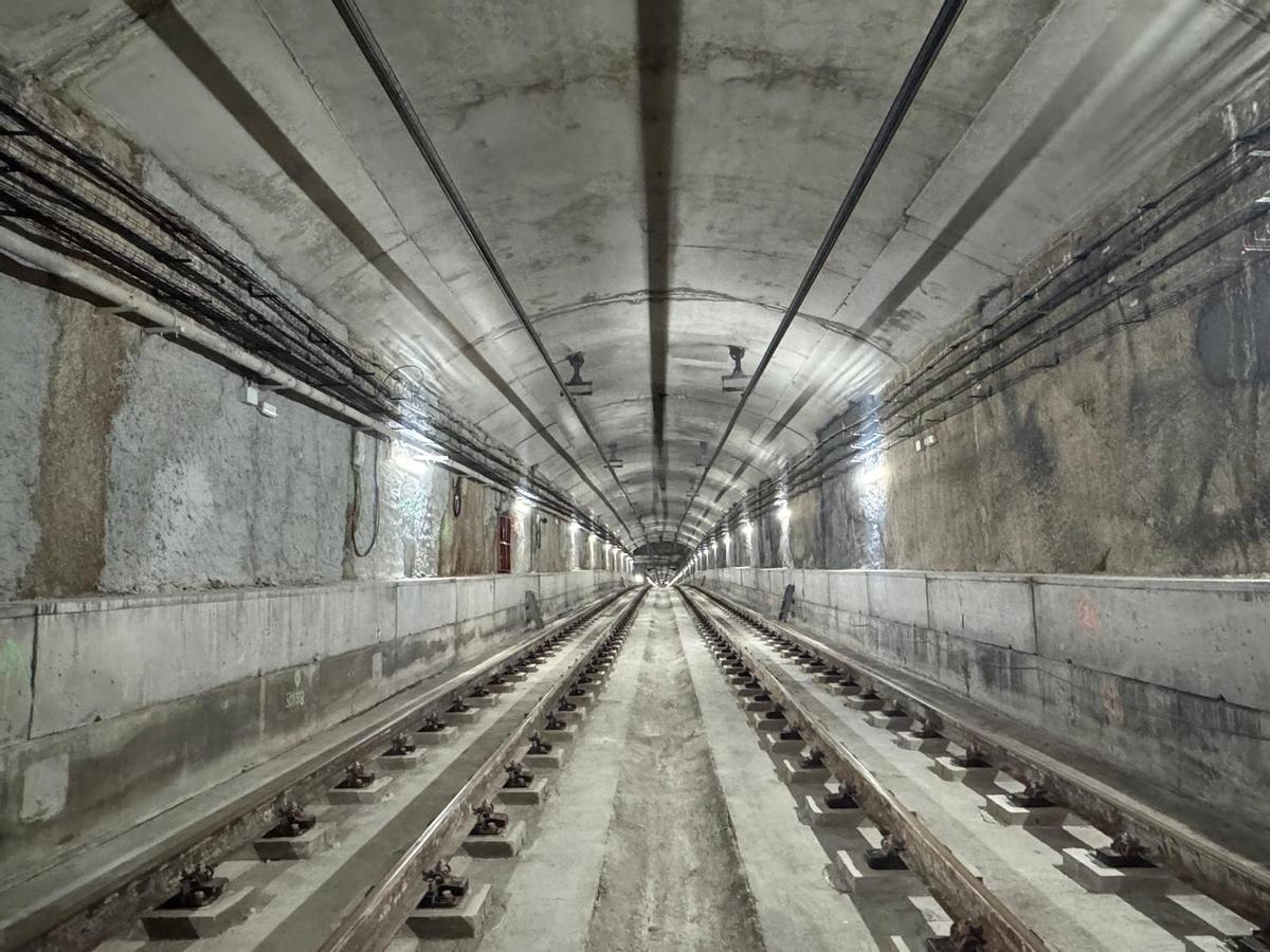 El túnel que une las estaciones de Alameda y Marítim ya renovado