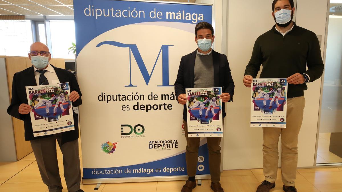 Imagen de la presentación del XXX  Circuito Provincial de Karate Diputación de Málaga.