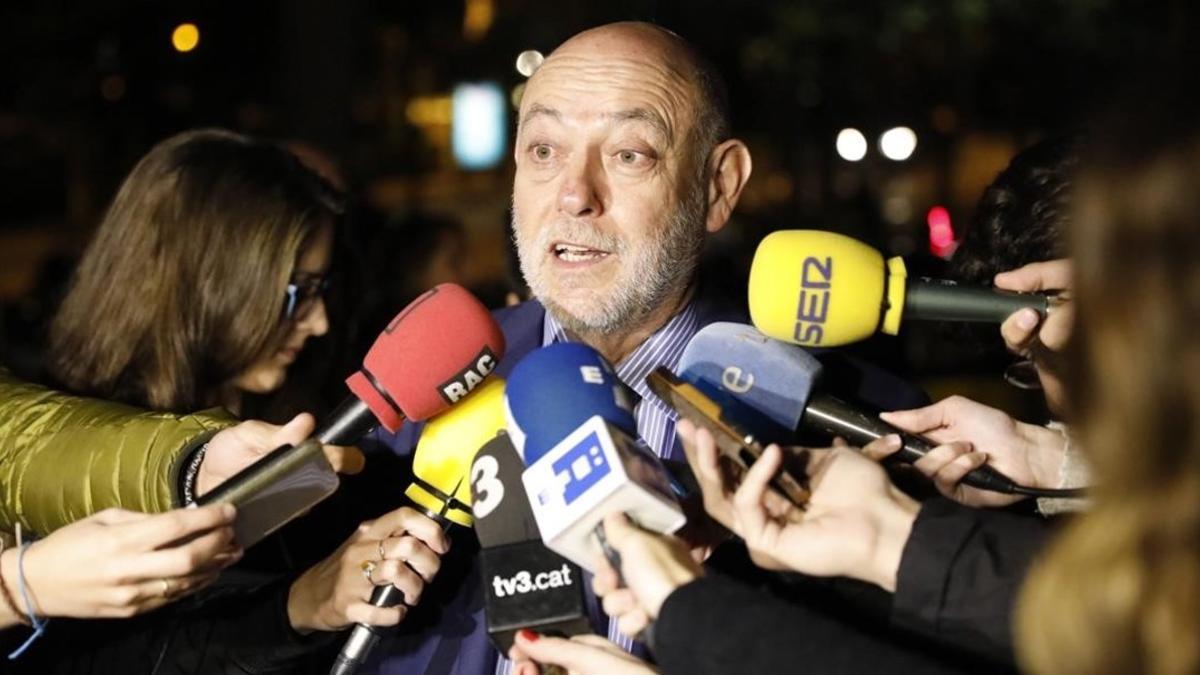 El nuevo fiscal general del Estado, José Manuel Maza, este viernes, 11 de noviembre, en Barcelona.