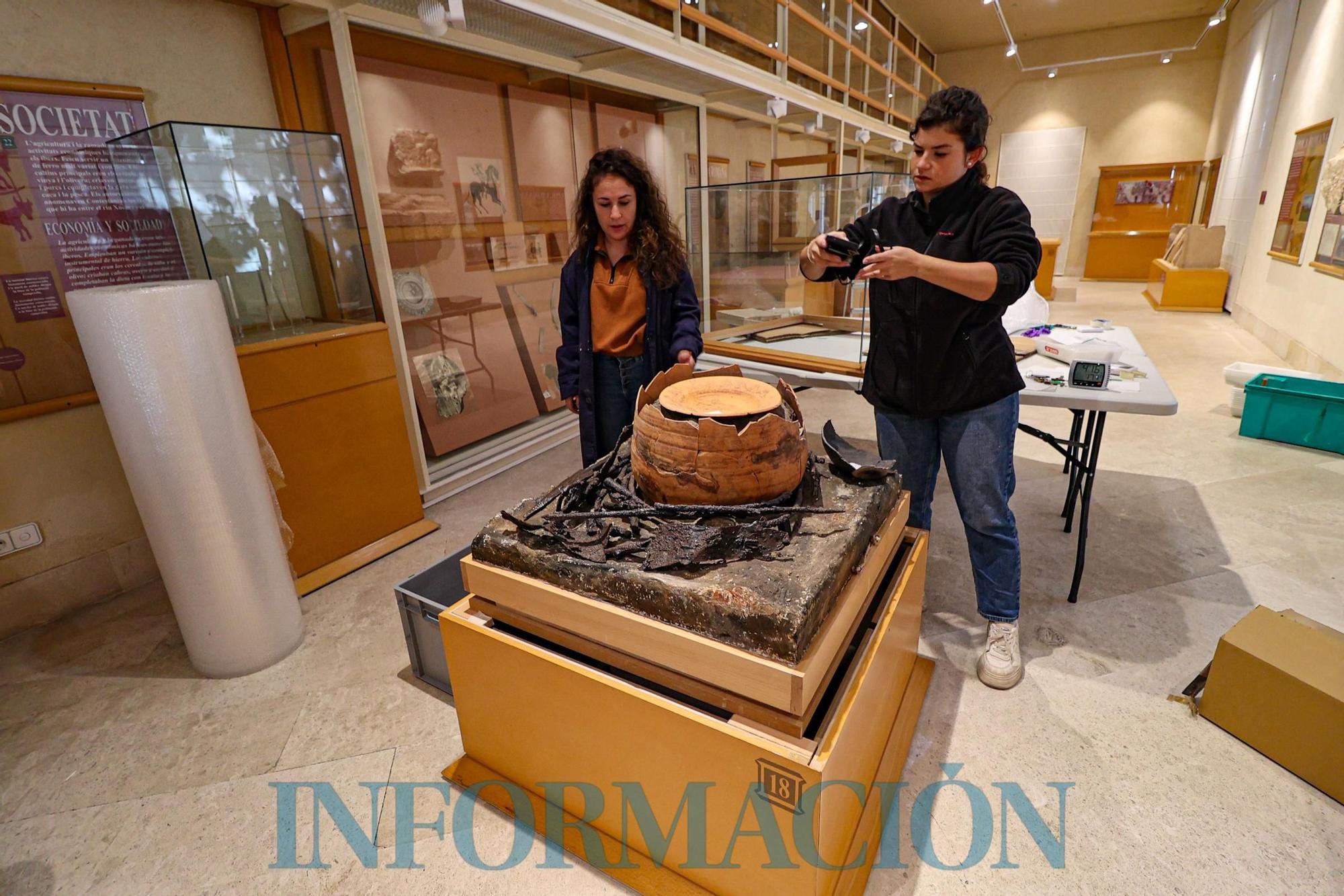 El Museo Arqueológico de Alcoy de mudanza por las obras de consolidación del edificio.