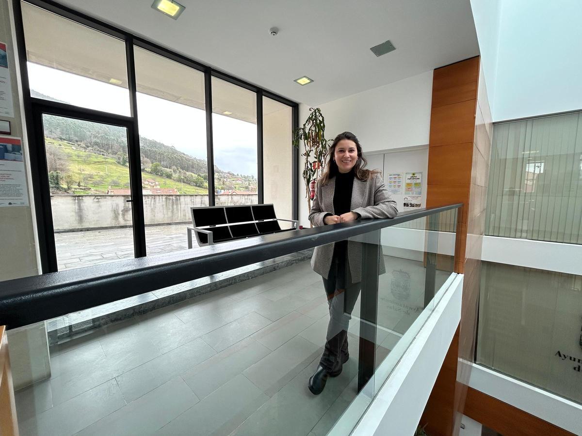 María Suárez, en el Ayuntamiento de Salas.