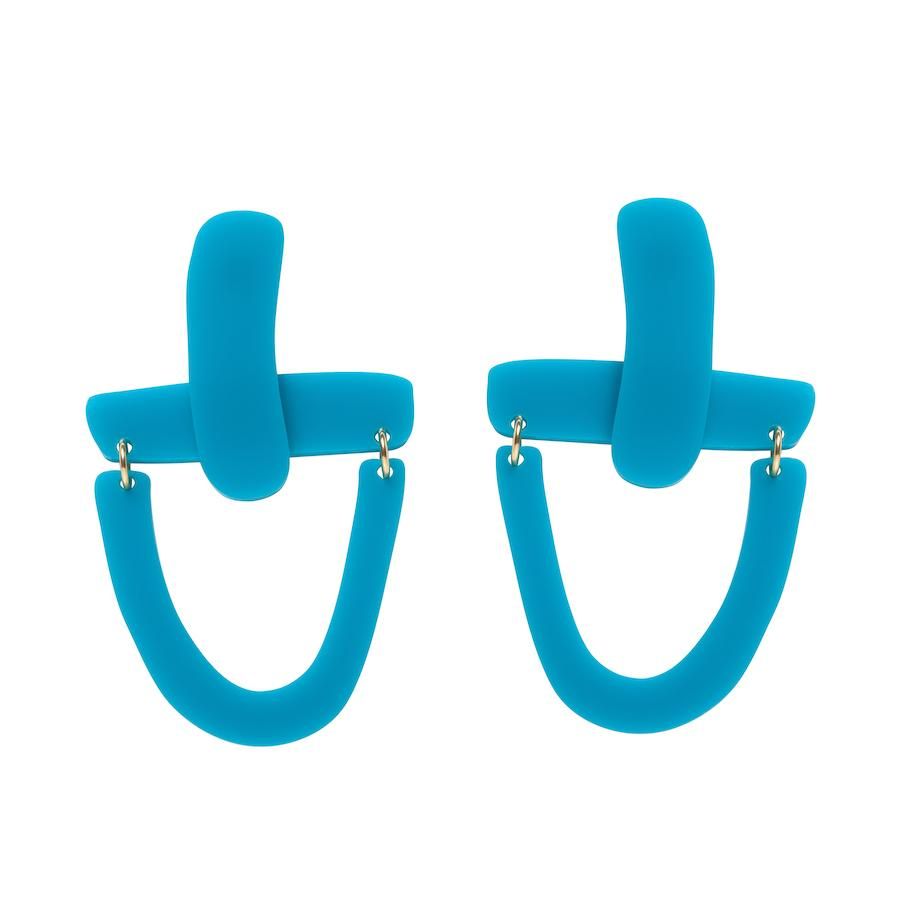 Pendientes de colores: los minimal cool
