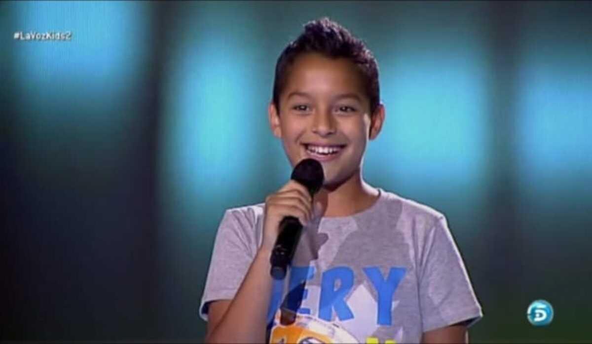 Un joven Carlos Alfredo Colina Acevedo, Kenneth, durante su paso por 'La Voz Kids'