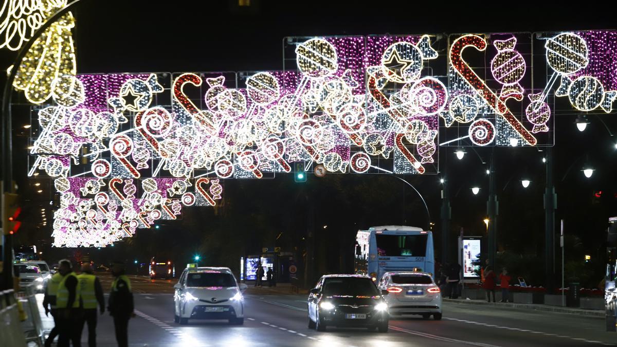 Encendido de las luces de Navidad en Málaga 2021