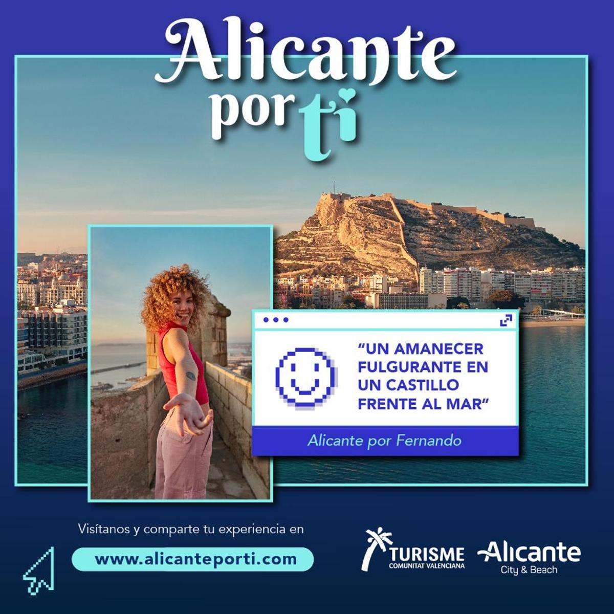 Mensaje promocional de Alicante en Fitur