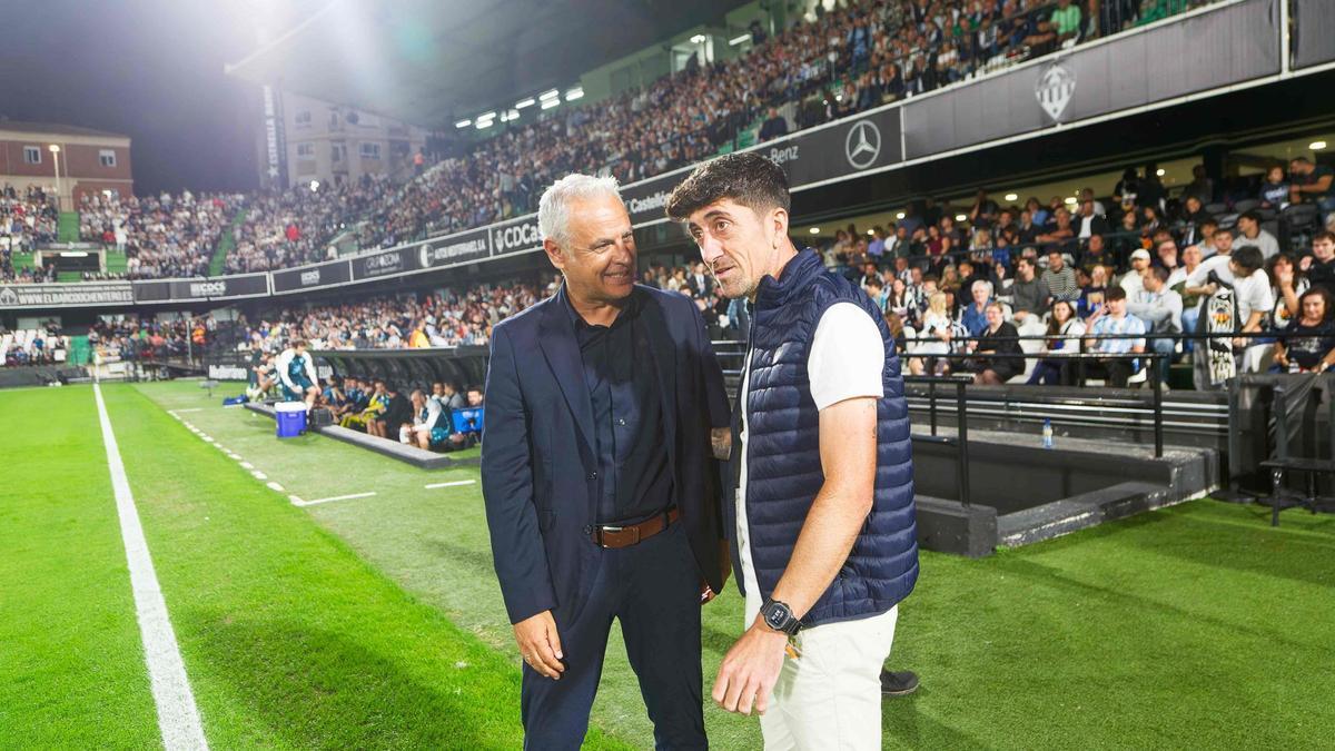 Sergio Pellicer y Pablo Hernández, en el reciente Castellón-Málaga del SkyFi Castalia.