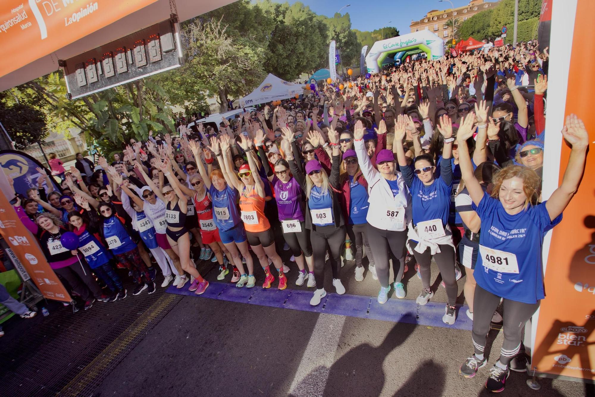 Las imágenes de la salida de la Carrera de la Mujer de Murcia 2024