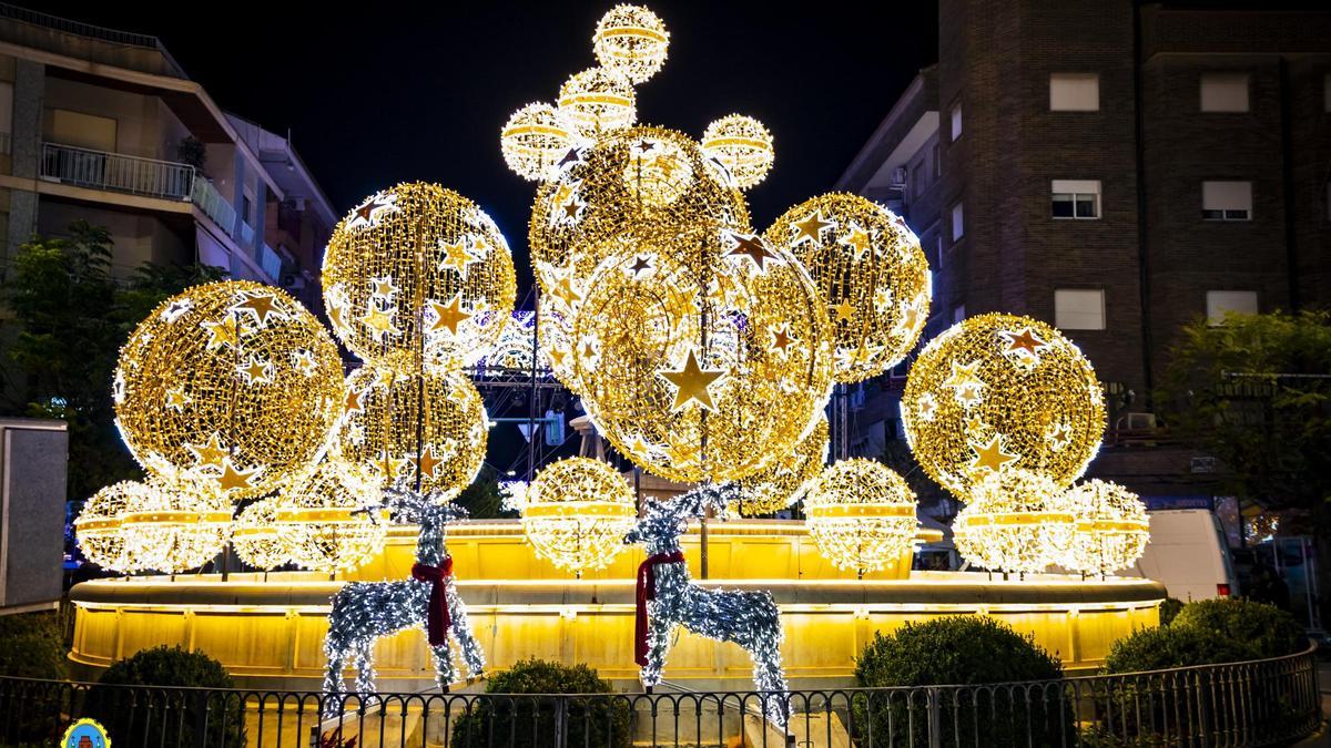 Decoración navideña en Cehegín