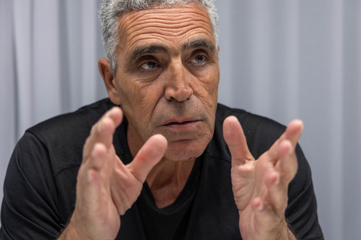 Alejandro M. Gallo, en un momento de la entrevista