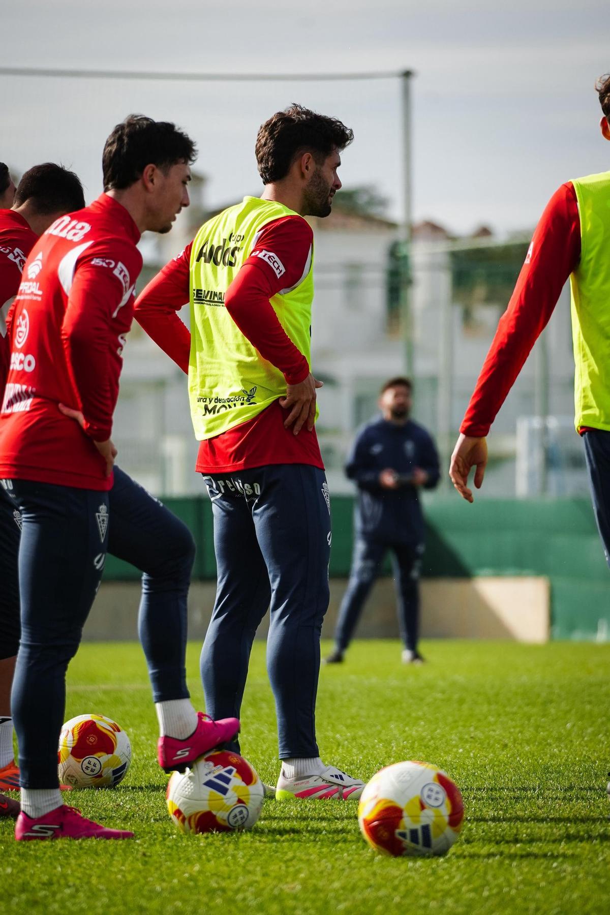 Óscar Gil en un entrenamiento