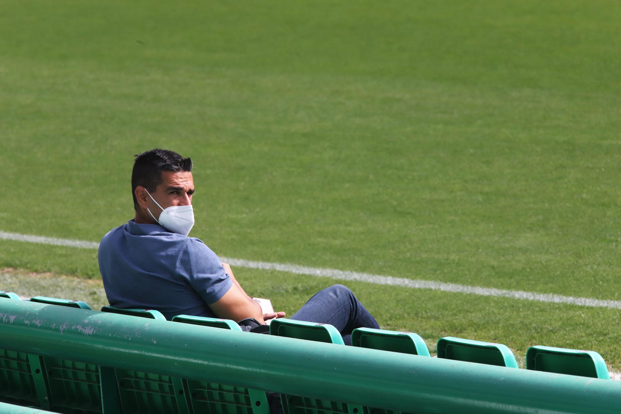 Primer entrenamiento de Germán Crespo como entrenador del Córdoba CF