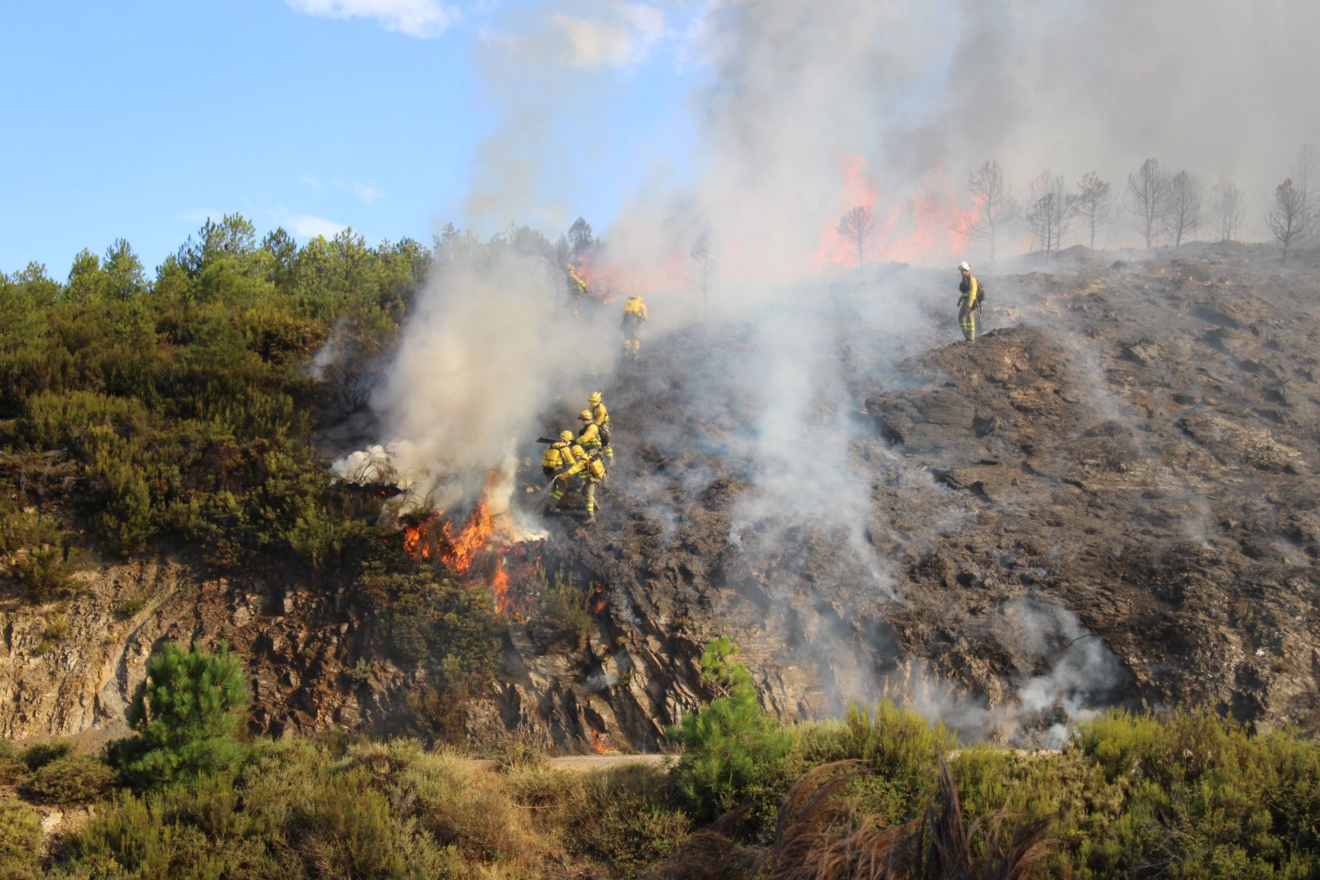 Incendio en Pedralba.