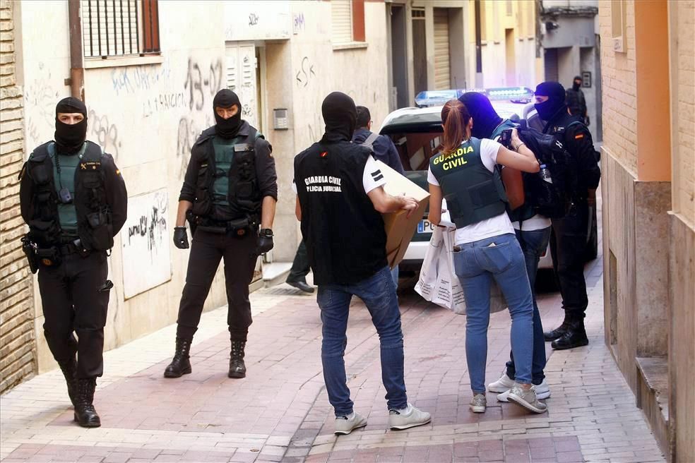 Operación contra el narcotráfico y el blanqueo de capitales en Zaragoza