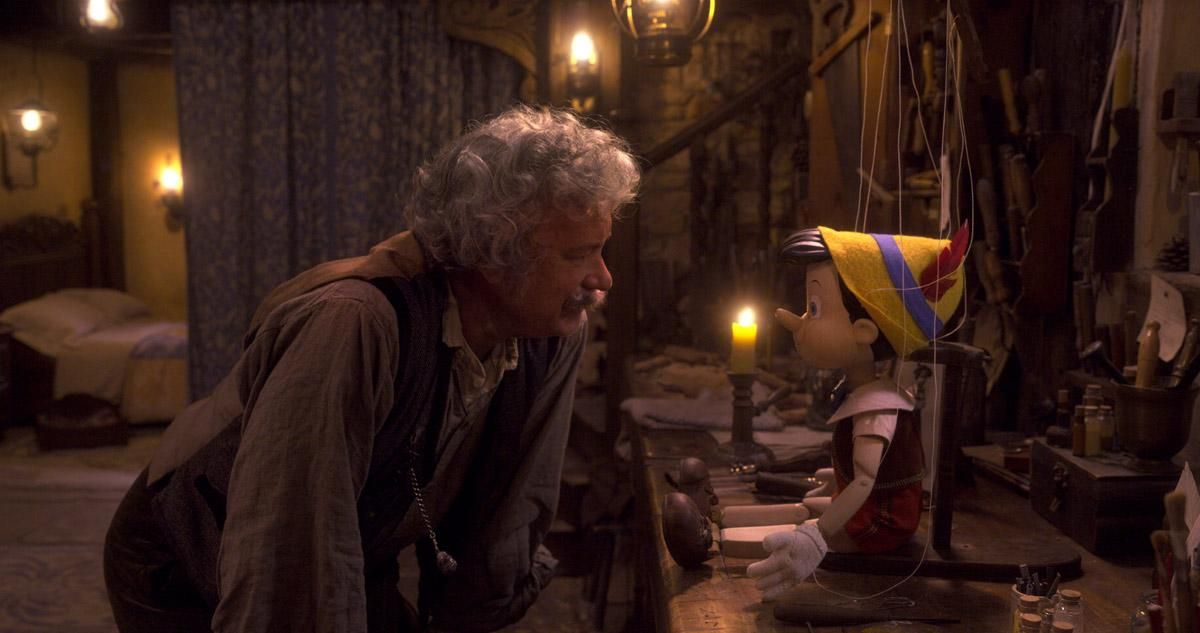 Una imagen de la película Pinocchio (Pinocho) de Disney +