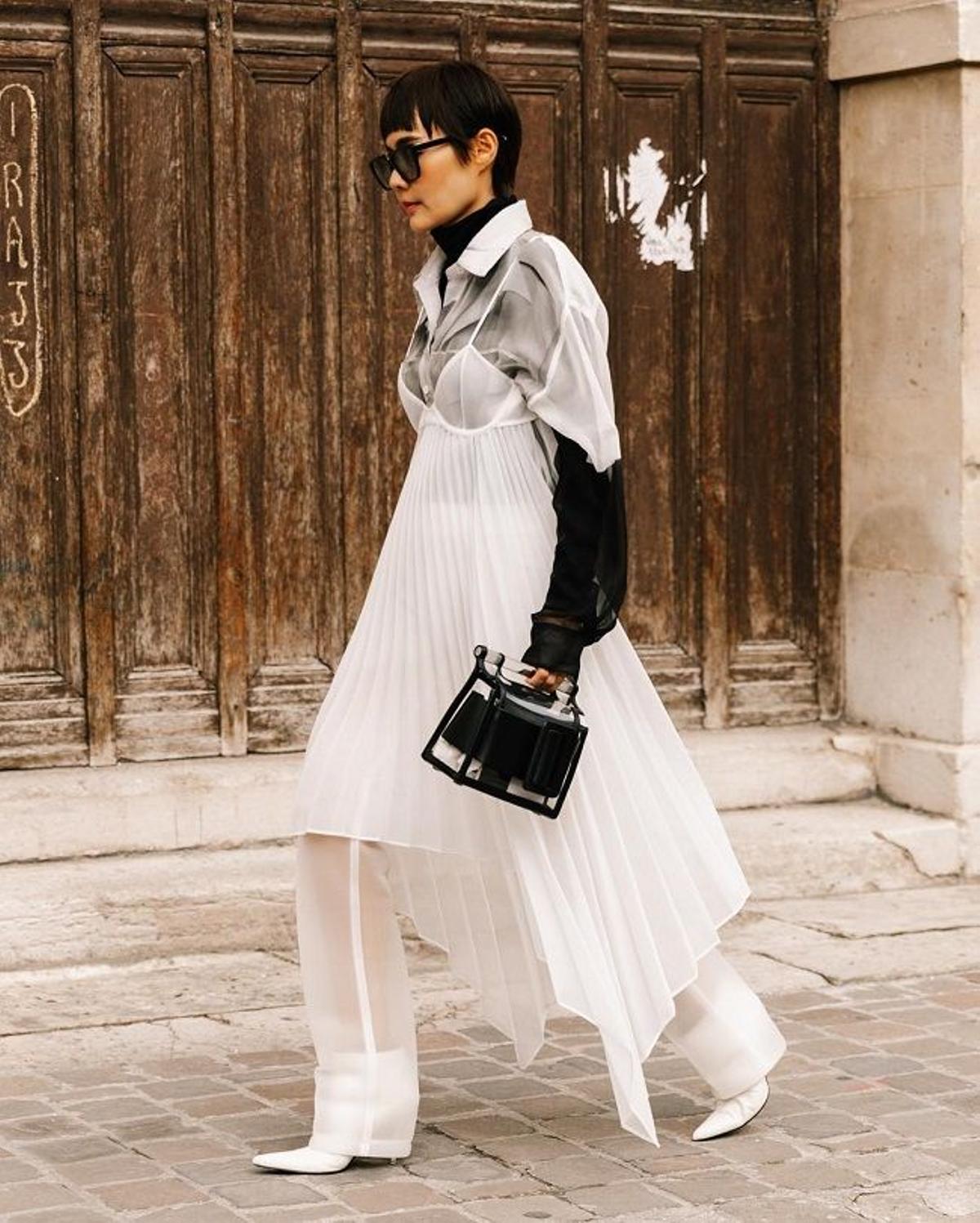 La mejor inspiración de 'street style' para vestir de blanco en invierno