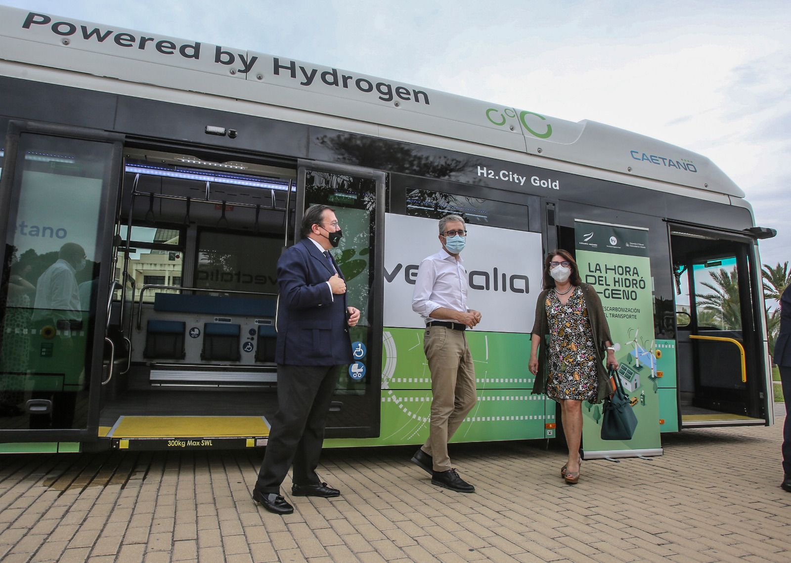 Autobús propulsado por hidrógeno verde