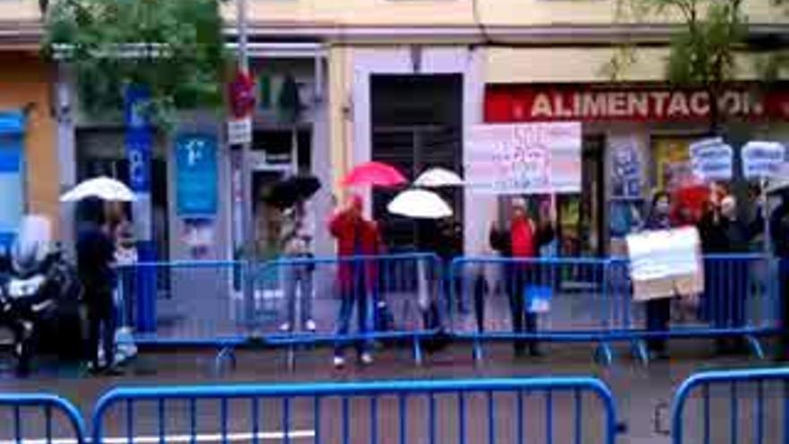 Protestas en la sede de Ferraz