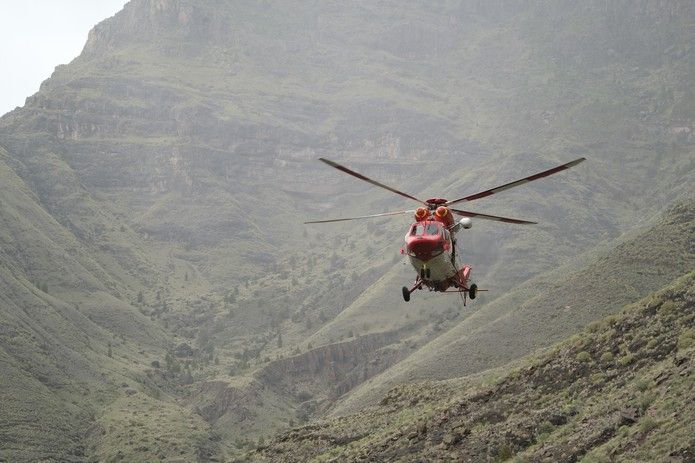 Rescate de un senderista en Charco Azul