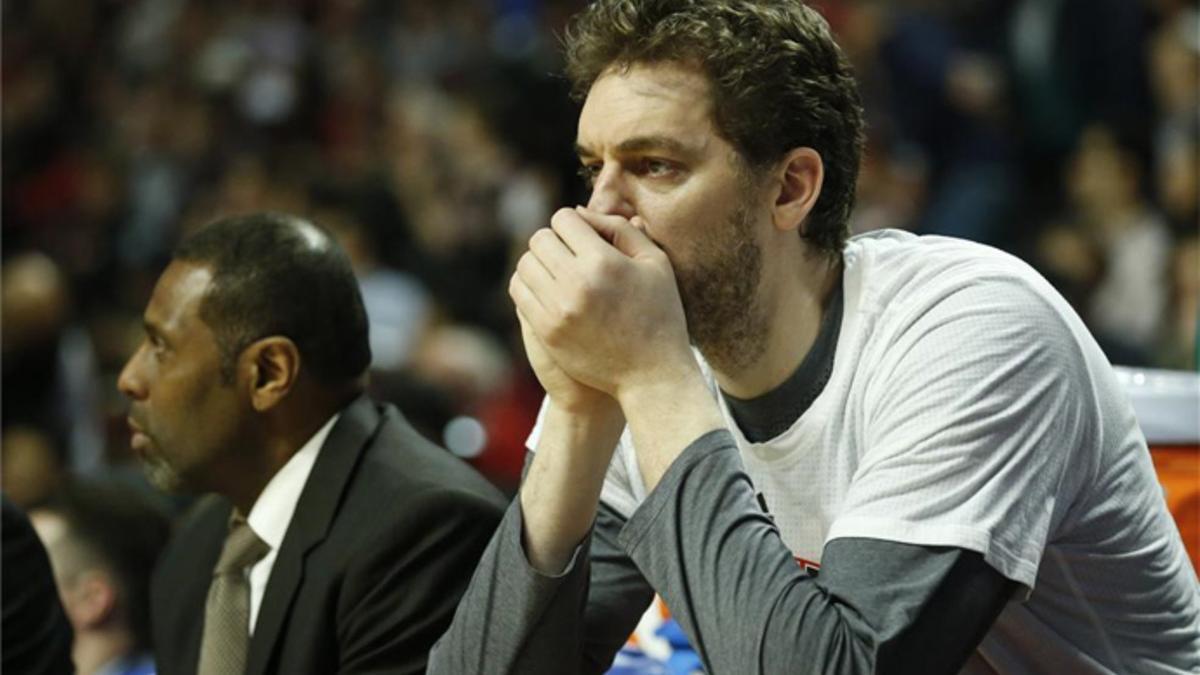 Gasol tan solo jugó 22 minutos