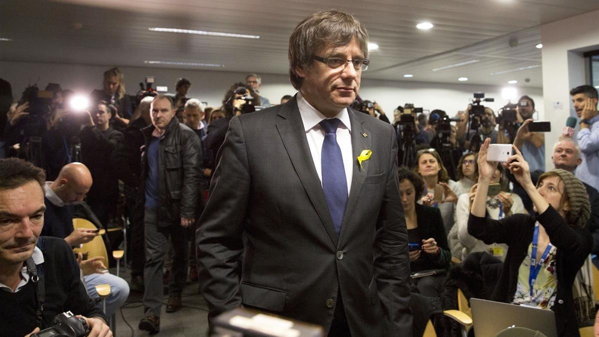 Puigdemont en Bruselas.