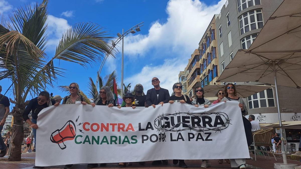 Manifestación en Las Palmas de Gran Canaria contra la Guerra