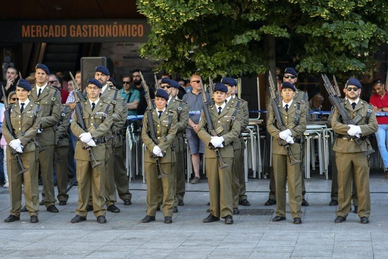 Izado de bandera por el Día de las Fuerzas Armadas