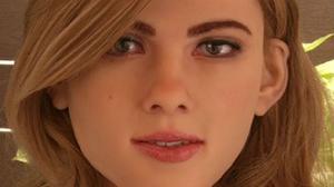 L’androide, dissenyat a Hong Kong, s’assembla molt a l’actriu Scarlett Johansson. 