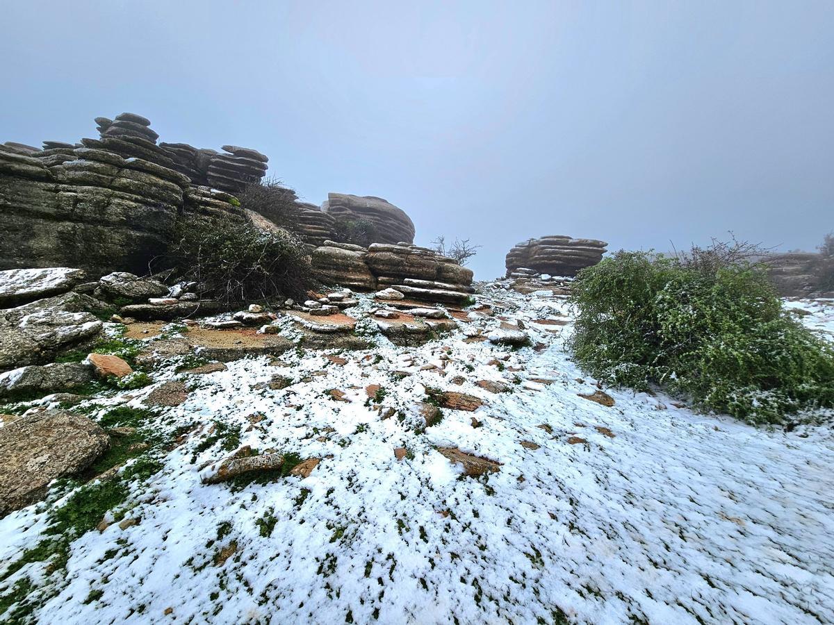 Nieve en El Torcal