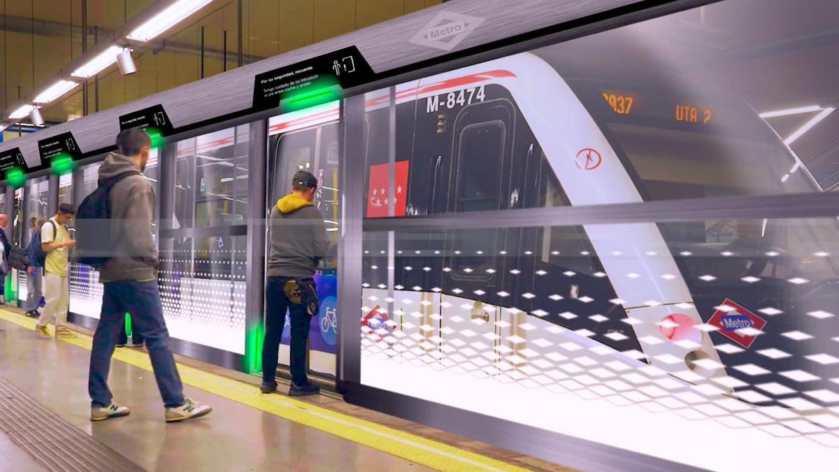 Recreación de cómo será la futura línea 6 del metro de Madrid.