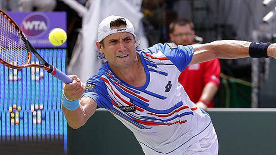 Ferrer, durante el partido ante Nishikori.