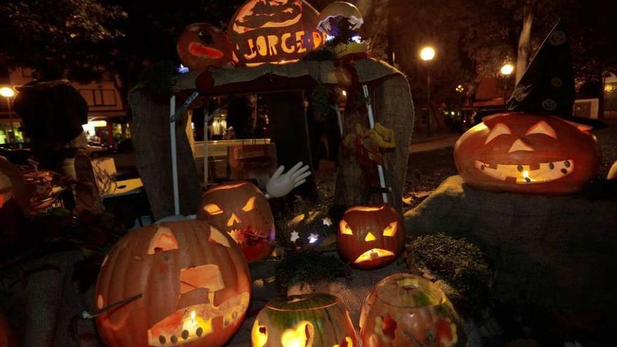 Calabazas decoradas en el concurso del año pasado.