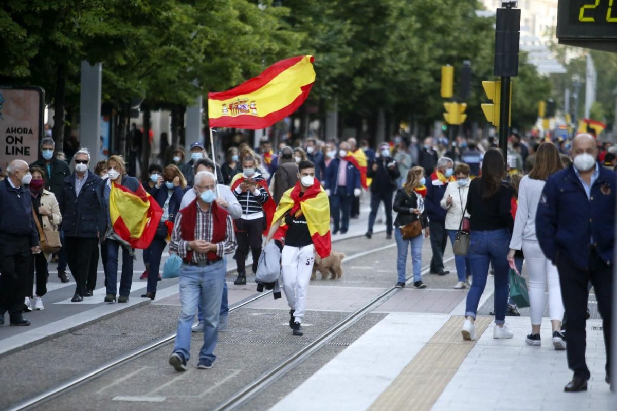 Cacerolada contra el Gobierno en Zaragoza