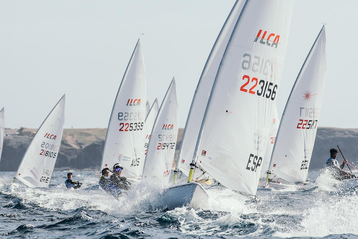 Tim Lubat, subcampeón del mundo Sub-19, en un momento de viento.